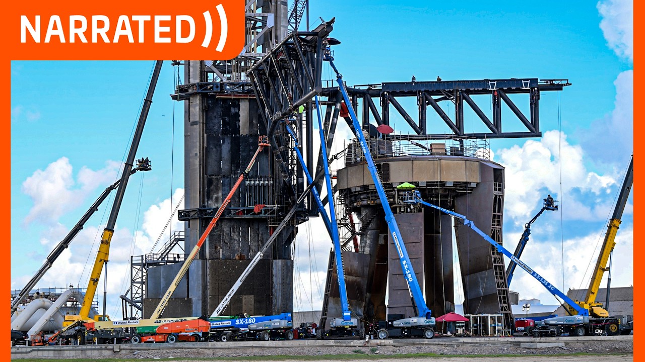 Massive Chopstick Overhaul Ahead of Booster Catch | SpaceX Boca Chica