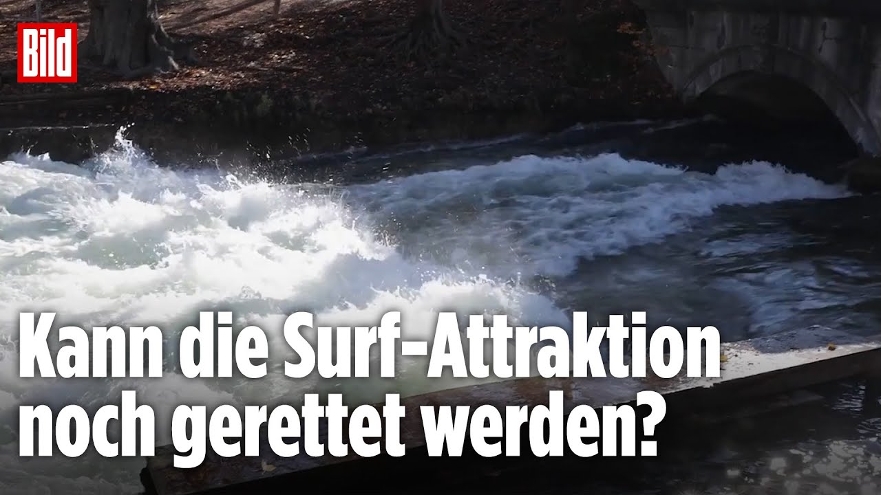 München: Surf-Spot Eisbachwelle im Englischen Garten verschwunden