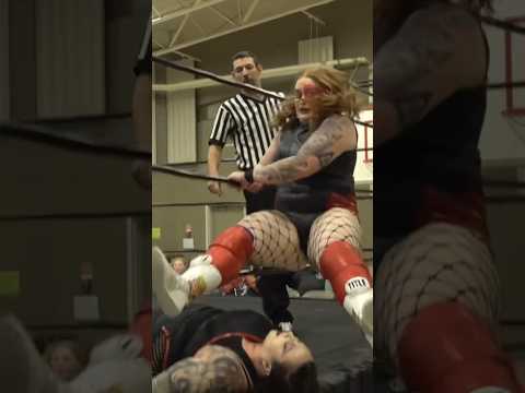 🔥 Apron Leg Drop from Jessie Nolan #WomensWrestling #legdrop #shorts