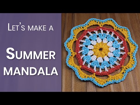 How to make a Summer mandala, Crochet project