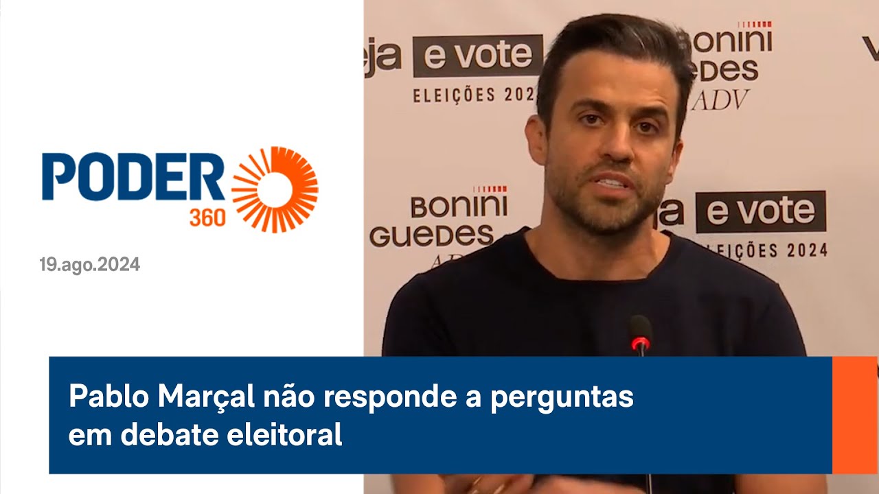 Pablo Marçal não responde a perguntas em debate eleitoral