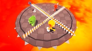 CAN YOU SURVIVE THE SPINNING DEATH BLADES?! (Party Panic)