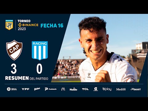 #TorneoBinance 2023 | Fecha 16 | resumen de Platense - Racing