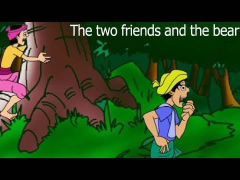 The two friends and the bear - Aesop Stories - English