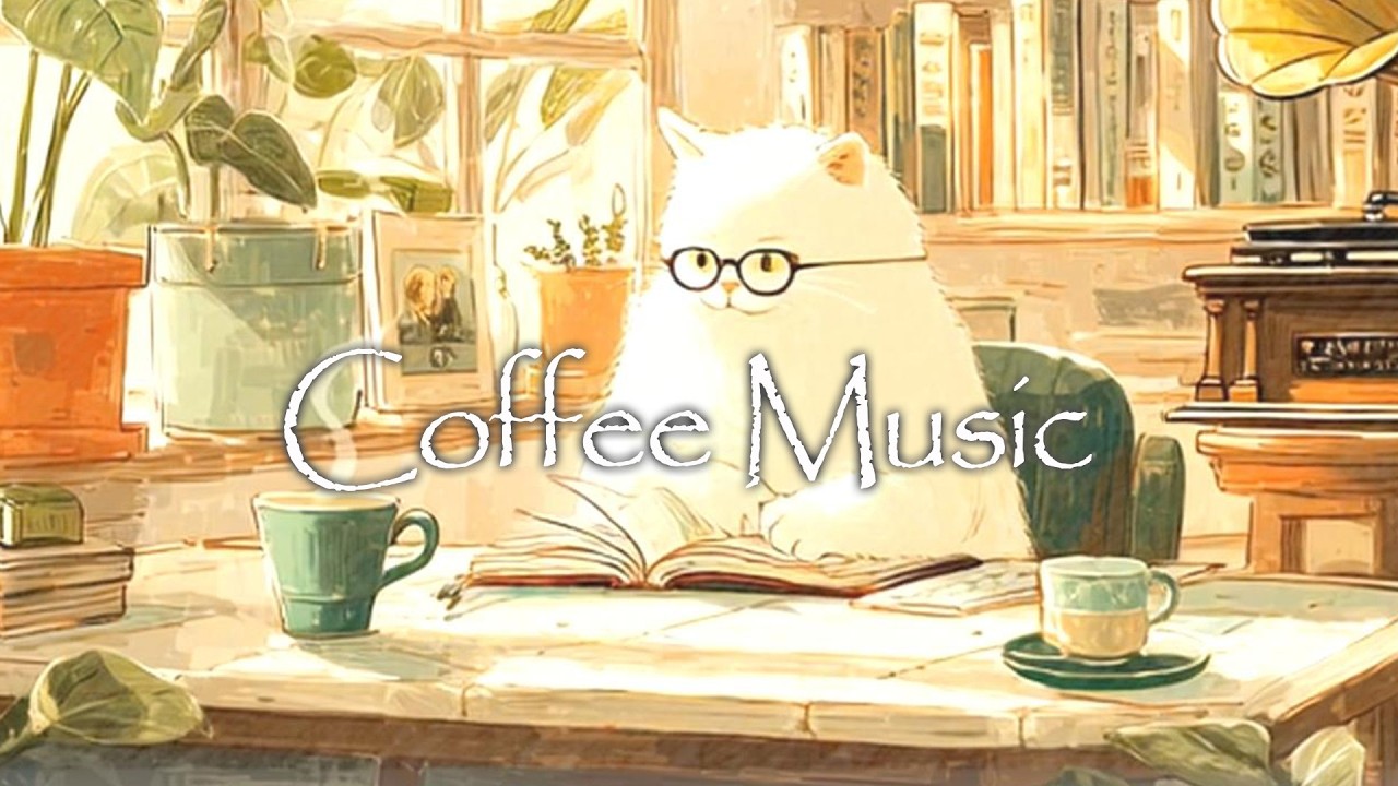 【カフェ】しろねこと一緒 カフェ音楽 -Cafe time with white cat-《1hours》【ジャズ ボサノバ/Jazz Bossa Nova Music/ボーカル/作業用BGM】