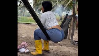 she stretched my hammock