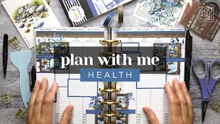 PLAN WITH ME :: Decorating a Health Planner Lined Vertical Layout