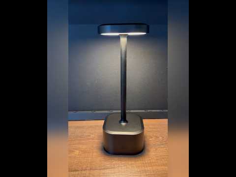 Настільна акумуляторна Premium LED лампа 5200 mAh 3W 2700-6500K USB чорна