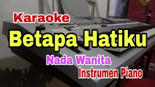 Download lagu Betapa Hatiku Berterima Kasih Yesus | Karaoke Piano | Nada Wanita | mp3