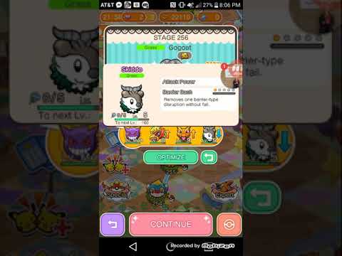 Pokemon Shuffle Main Stage 256 Gogoat | S Rank Itemless