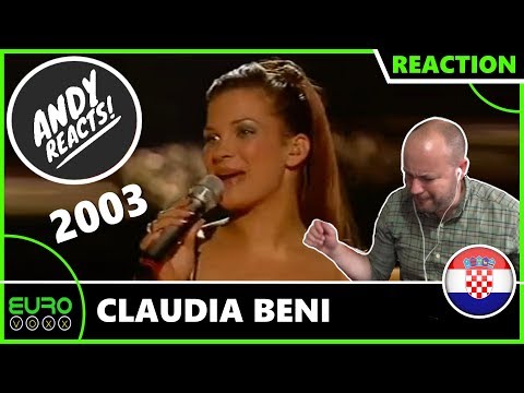 ANDY REACTS! Claudia Beni - 'Više Nisam Tvoja' (Croatia 2003) EUROVISION REACTION!