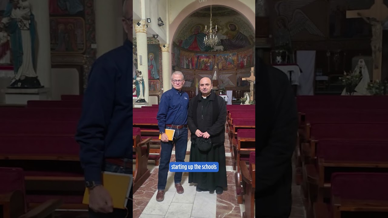 Visiting the Holy Family Catholic Church in Gaza. #gaza