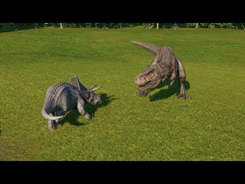 Torosaurus(Modified) VS T-Rex, Spinosaurus, I-Rex, Carnotaurus, Metriacanthosaurus - JWE