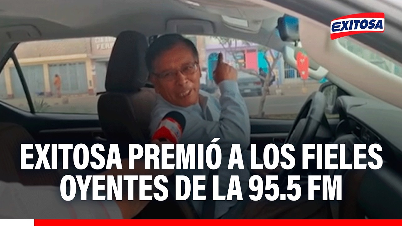 🔴🔵 Exitosa premió a los fieles oyentes de la 95.5 FM