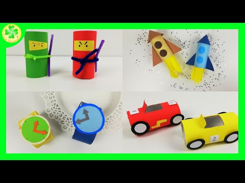 5 pomysłów na projekty (dla chłopca) z rolki po papierze toaletowym | DIY