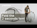 TUTORIAL How To Fold The 2 SECONDS QUECHUA TENT Fresh Black 2p Decathlon QUECHUA