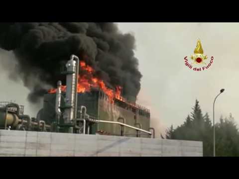 Incendio a Pomarance