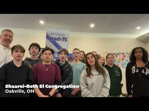 North American Reform Jews sing Hatikvah for Israel's 75th Birthday