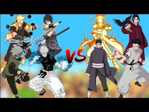 Naruto 🆚 Minato | Sasuke 🆚 Itachi | Kakashi 🆚 Obito | Gojo Vs Sukuna #animevs#viralvideo