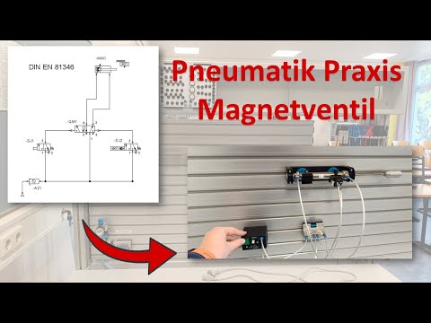 Grundlagen Pneumatik | Magnetventil 🧲| Steckwand Praxis  |  Aufbau Bauteile Anleitung
