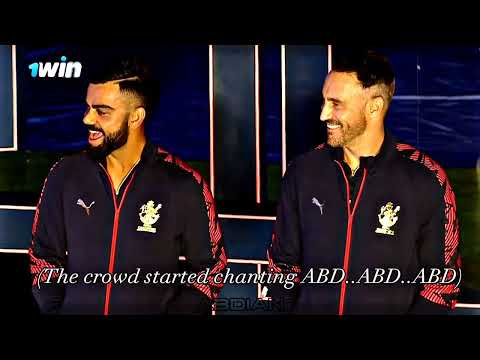 Virat and Faf Reaction when the crowd chants ABD😍//ABDIAN