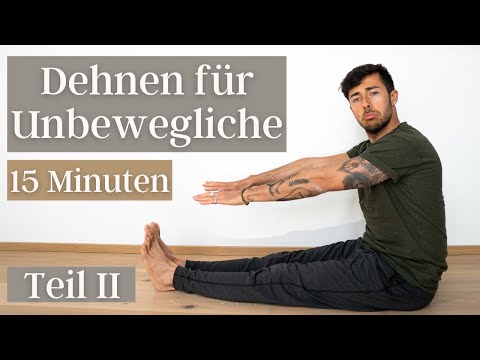 DEHNEN FÜR UNBEWEGLICHE Teil 2 - 15 Minuten Yoga Stretching Routine für Anfänger & Männer