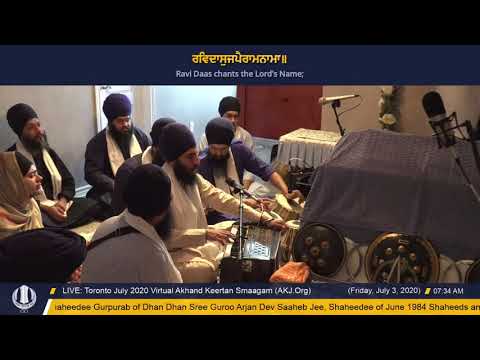 038 Toronto July 2020 Friday Morning  - Bhai Taranjeet SIngh Jee Leeds UK