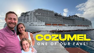MSC World America Brand New! Cozumel Day 5 Paradise Beach Club & MORE!