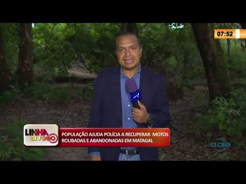 LINHA DE FOGO 26 02 20  Populacão ajuda poliÌcia a recuperar motos roubadas e abandonadas
