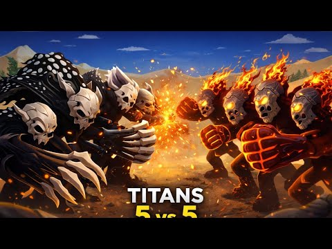 Mega Titans 5 vs 5 Titans — Who Will Win? 😨😱🤔