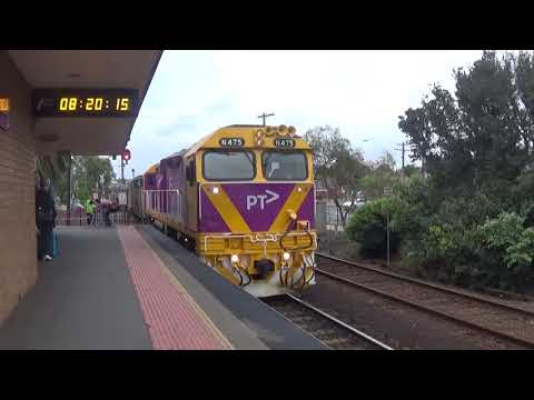 V/Line N475 “City Of Moe”, PH454, VN6 Arriving At South Geelong Station