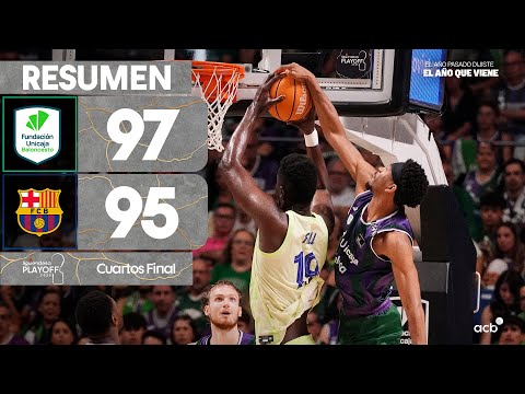 Unicaja - Barça (97-95) RESUMEN | Playoff Liga Endesa 2025