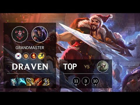 Draven Top vs Camille - KR Grandmaster Patch 11.17