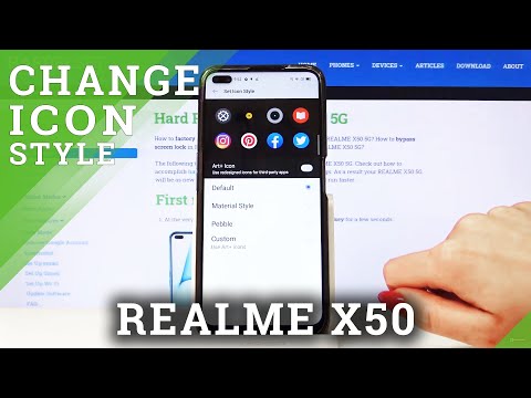 How to Change Style of Icons in Realme X50 5G – Set Up Different Icon Look