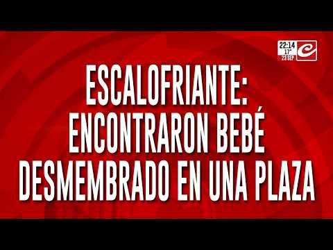¡Horror total en Córdoba! Hallaron el cadáver desmembrado de un bebé en una plaza