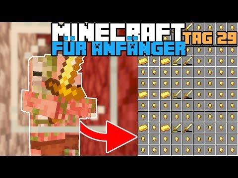 Wie baut man eine Goldfarm in Minecraft 1.14 | Minecraft für Anfänger Tag 29
