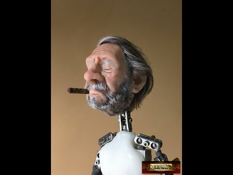 0017 Murdoch Stop Motion Puppet - Hair and Beard Test - MOREZMORE