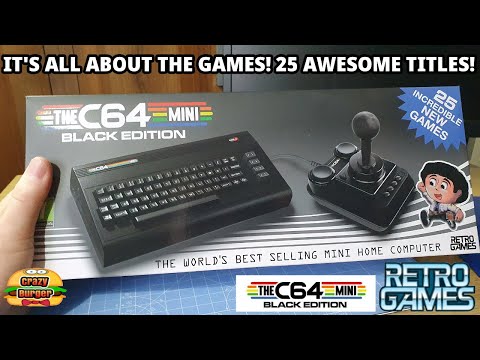 THE C64 Mini Black Edition - It's ALL About The Games! 25 Awesome Modern Indie C64 Games!