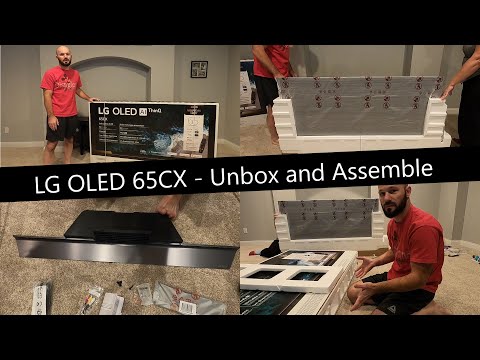 Auspacken, Zusammenbau und Ersteinrichtung für Anfänger des LG OLED-Fernsehers (LG 65" CX)