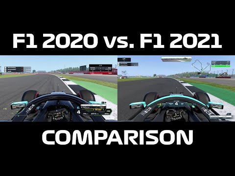 F1 2020 vs F1 2021 Comparison Lap on Silverstone in Mercedes W11 & W12 | Formula 1 2021 Gameplay