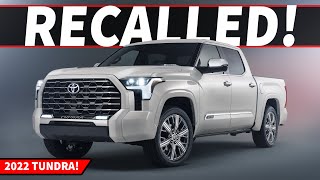 *RECALLED* The 2022 Toyota Tundra is Coming Loose...