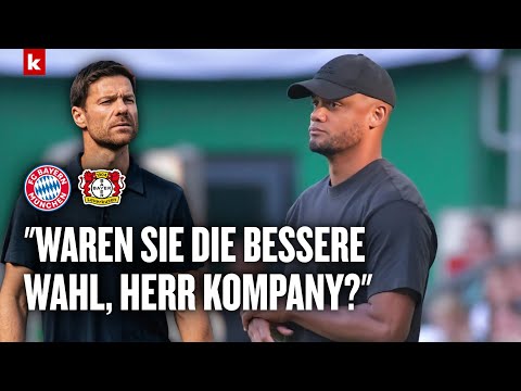 Kompany lacht über Frage nach Xabi Alonso: "Ist mir völlig egal" | FC Bayern - Bayer Leverkusen