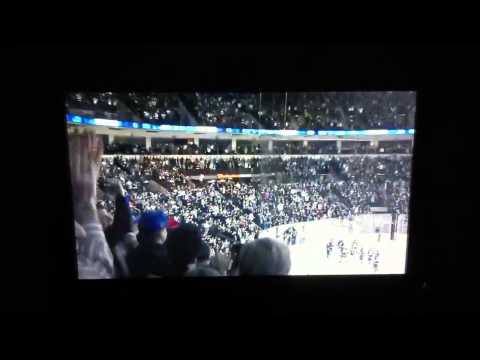 2011 Winnipeg Jets first regular season win ever!