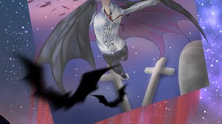 ハロウィンイラスト吸血鬼【お絵描き】