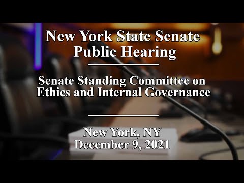 Senators, Public Discuss Ethics and Oversight In New York State