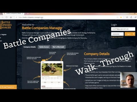 Middle Earth Battle Companies Walk - Through