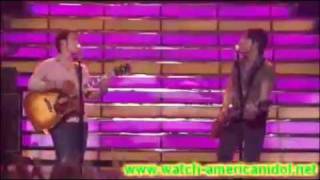 Keith Urban and Kris Allen Kiss A Girl American Idol Finale