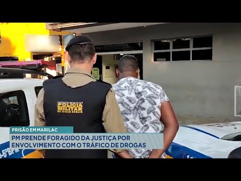 Prisão em Marilac: PM prende foragido da justiça por envolvimento com o Tráfico de Drogas.