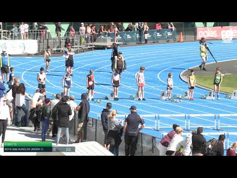 Boys Under 11 80m Hurdles H1 - 2020 State Combined Events Championships // LAVicTV