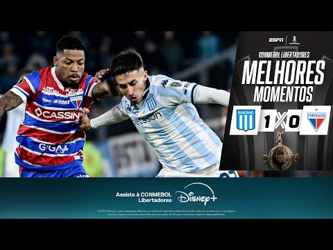 Gols e lances de Racing x Fortaleza